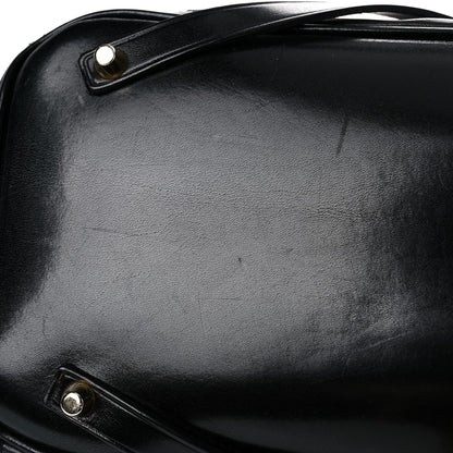 Burberry Lambskin Bridle Calfskin Medium Landscape Lynher Tote Black 12 of 18