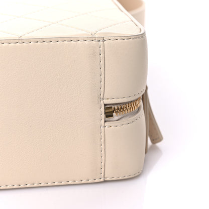 Chanel Calfskin Quilted Travel Kit Vanity Case Beige 13 of 15