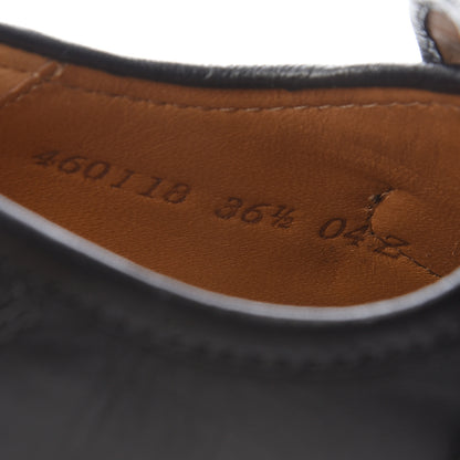 Gucci Malaga Kid Horsebit Loafer Pumps 36.5 Black 8 of 13
