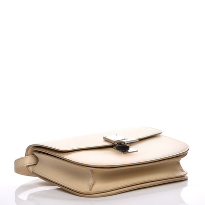 Celine Liege Calfskin Medium Classic Box Flap Bag Cream 4 of 8