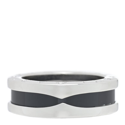 Bulgari Sterling Silver Ceramic Save The Children One-Band Ring 49 4.75 3 of 5