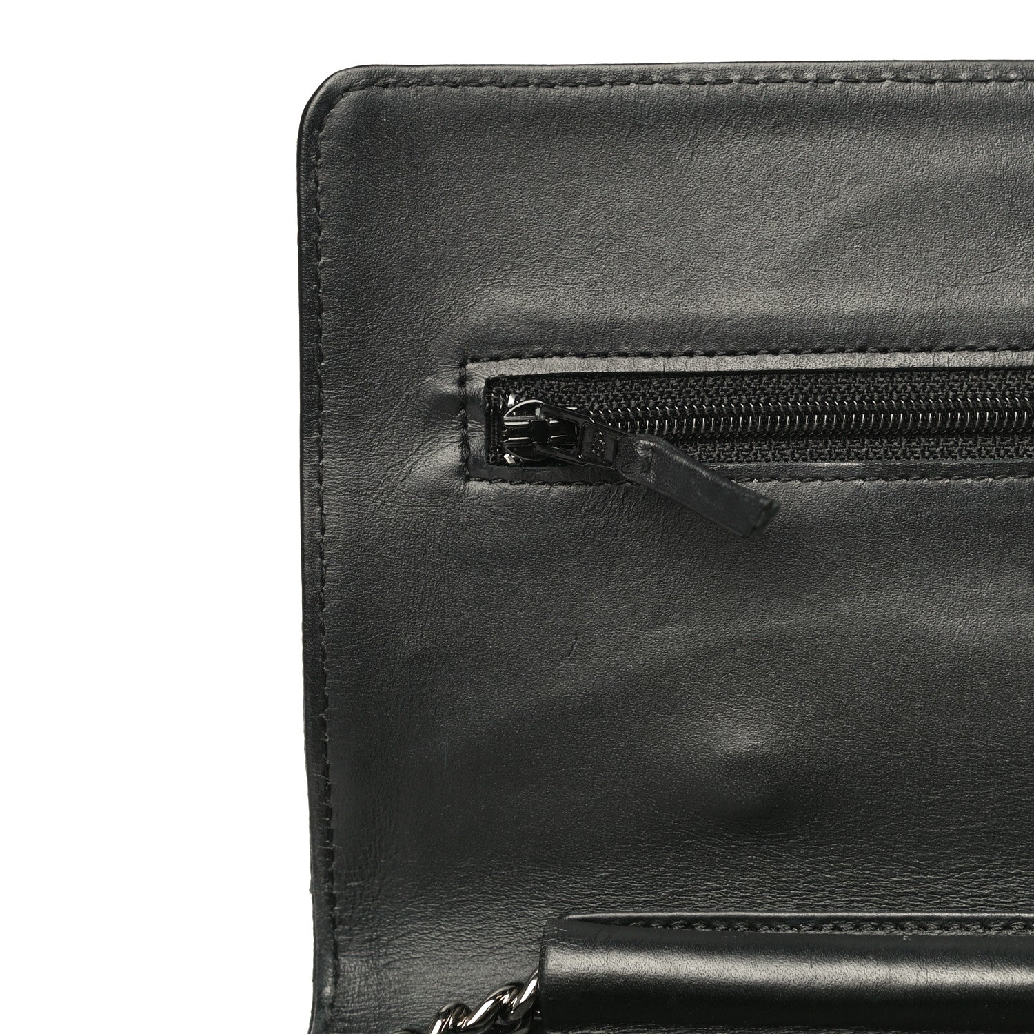 Chanel Caviar Timeless CC Wallet On Chain WOC Black 16 of 17