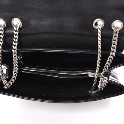 Saint Laurent Calfskin Y Quilted Monogram Medium Loulou Chain Satchel Black 5 of 10