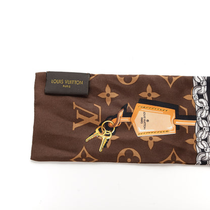 Louis Vuitton Silk Monogram Confidential Bandeau Brown 3 of 4