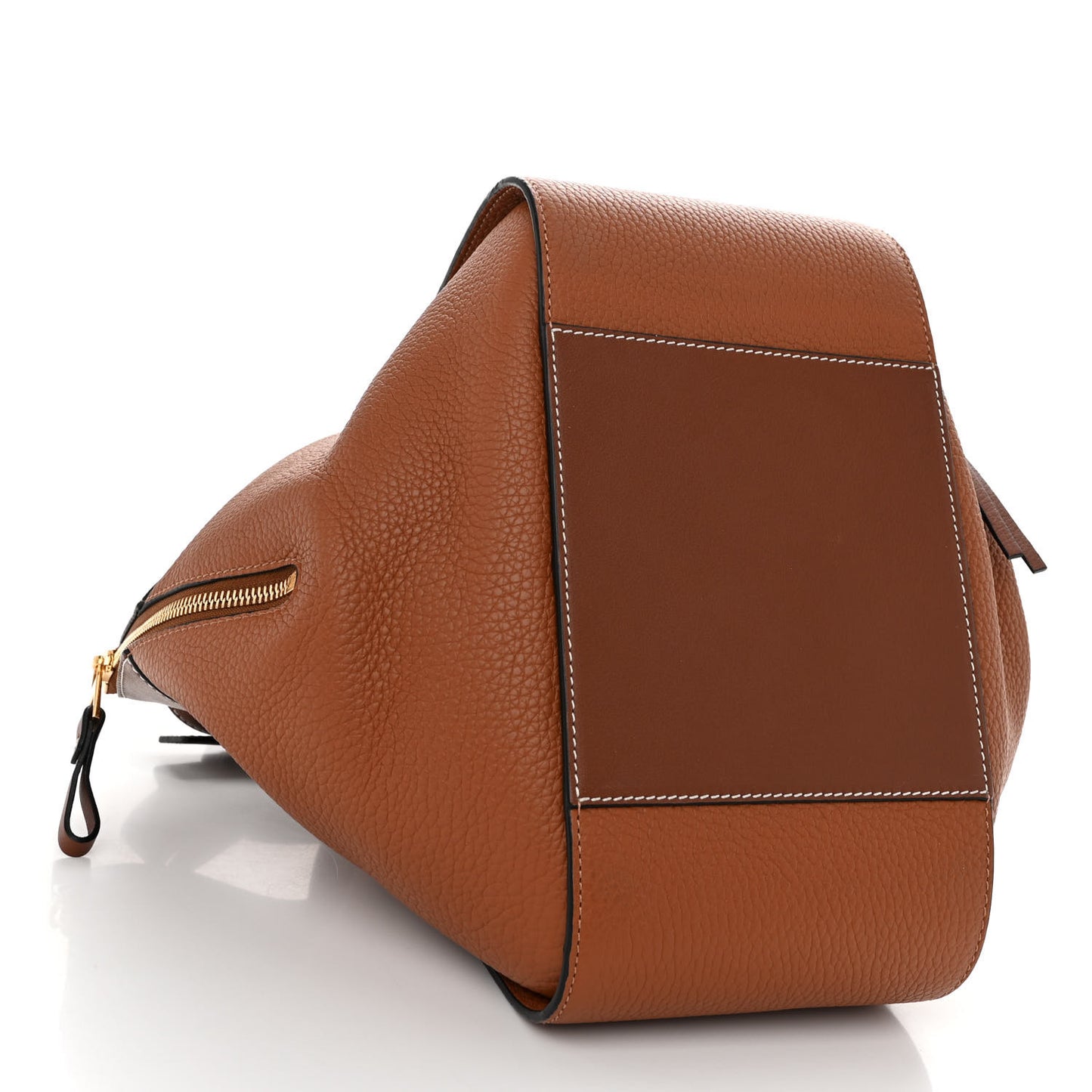 Grained Calfskin Small Hammock Shoulder Bag Tan