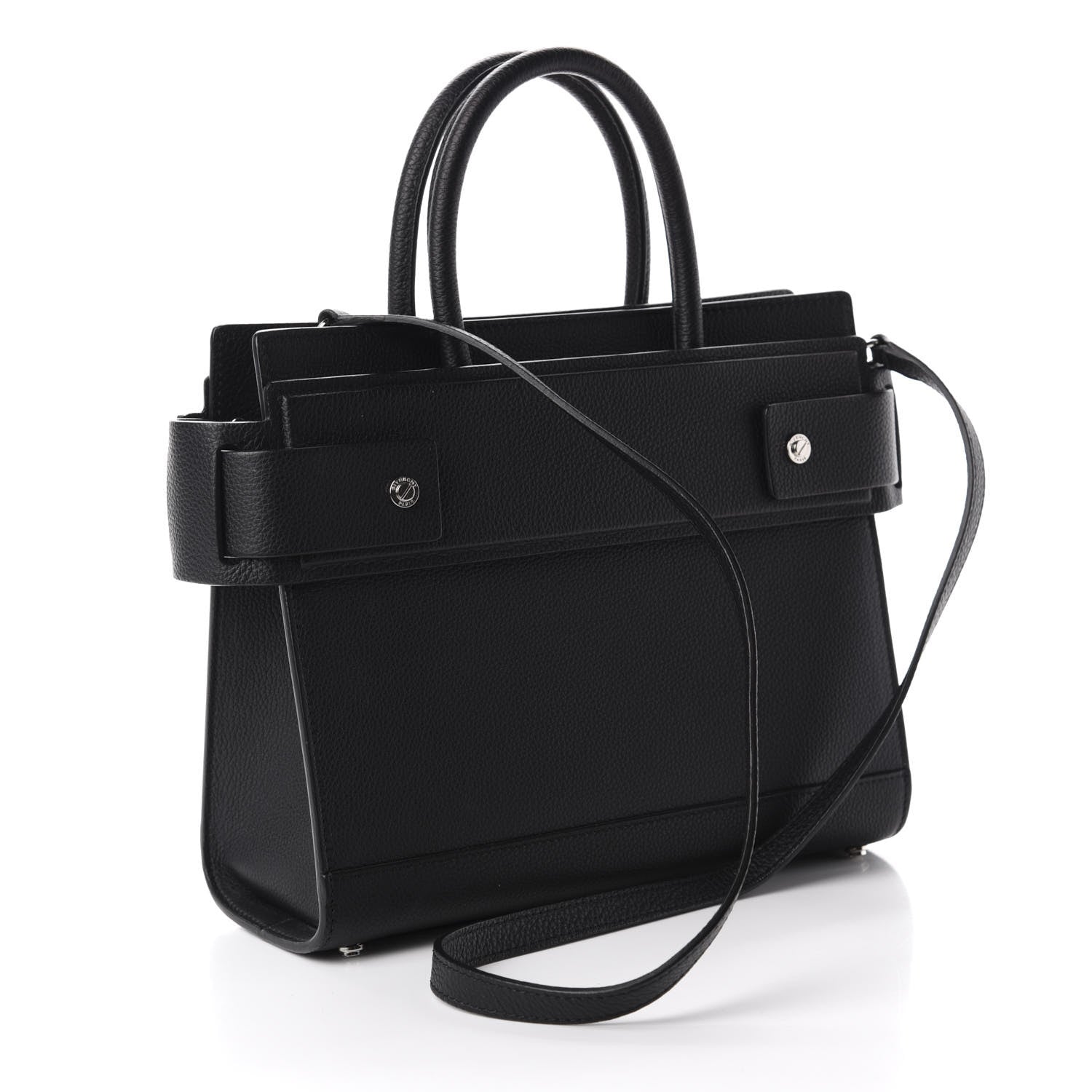 Givenchy Grained Calfskin Small Horizon Satchel Black 3 of 8