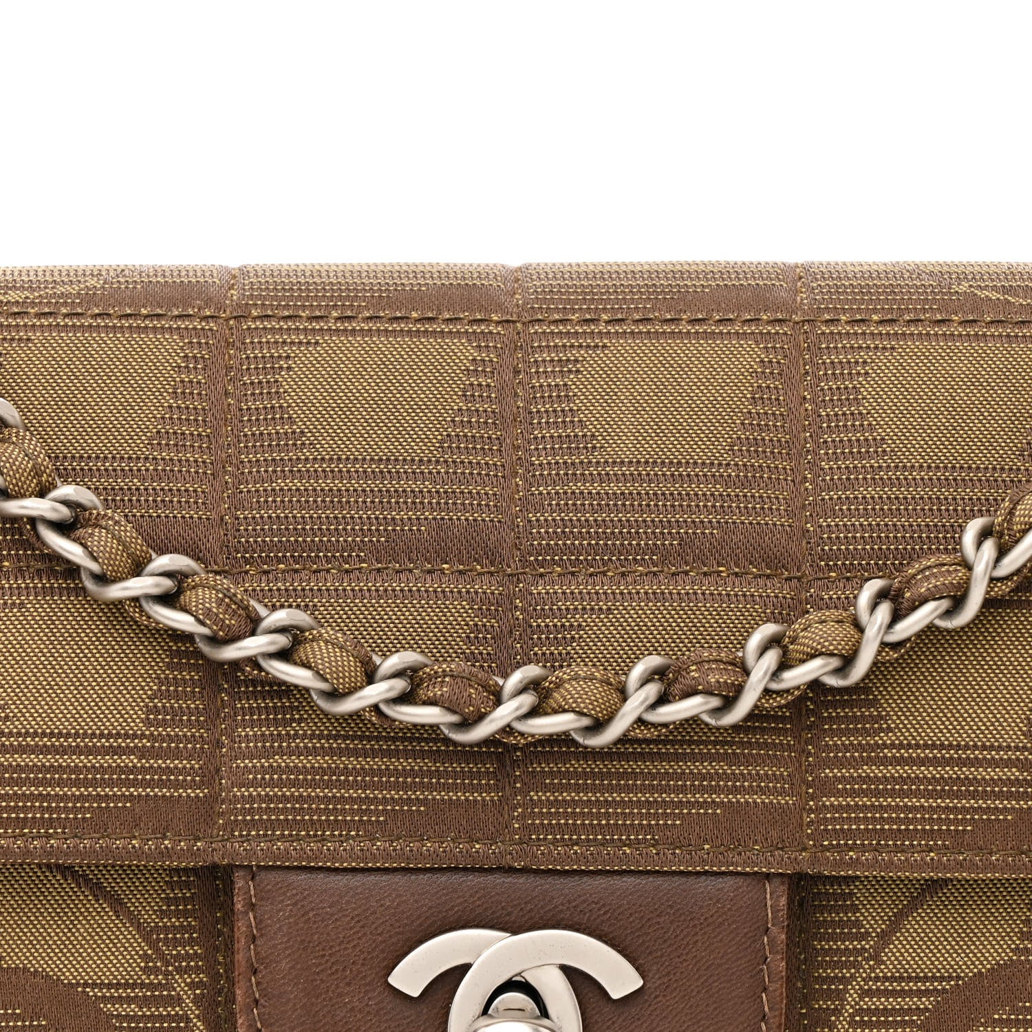 Chanel Nylon Travel East West Flap Brown 10 of 17