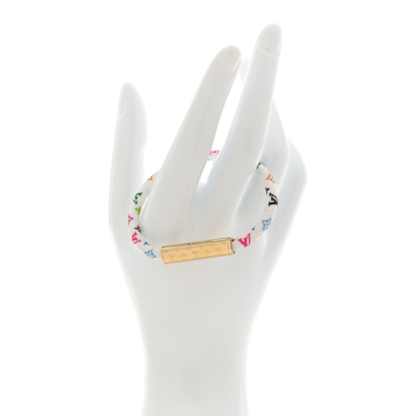LV X TM Monogram Multicolor LV Confidential Bracelet 17 White White