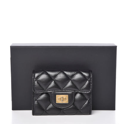 Chanel Aged Calfskin Quilted Reissue Flap Card Holder Wallet Black 11 of 11