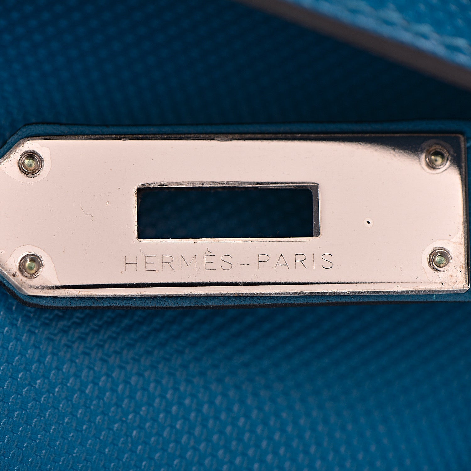 Hermes Swift Grain d'H Ghillies Kelly 35 Bleu Izmir 22 of 44