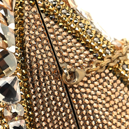 Judith Leiber Crystal Sunglass Minaudiere Clutch Gold Silver 14 of 14