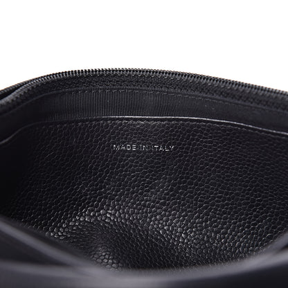 Chanel Caviar Half Moon Wallet On Chain WOC Black 7 of 13