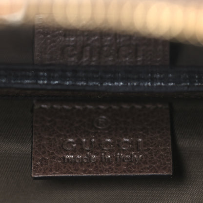 Gucci GG Supreme Monogram Textured Calfskin Web Ophidia Vanity Cosmetic Case Beige Ebony New Acero 7 of 10