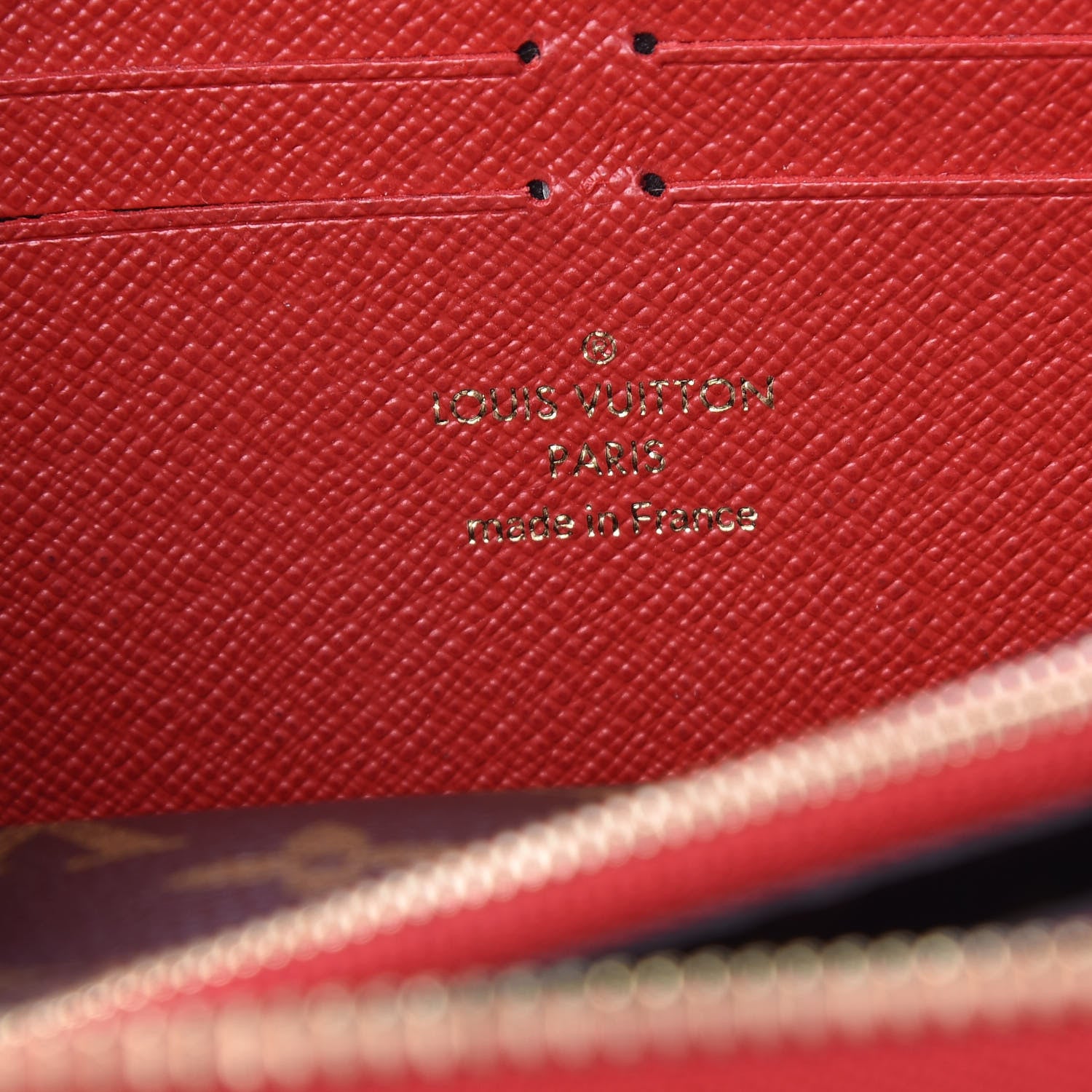 Louis Vuitton Monogram Retiro Zippy Wallet Cherry 6 of 7