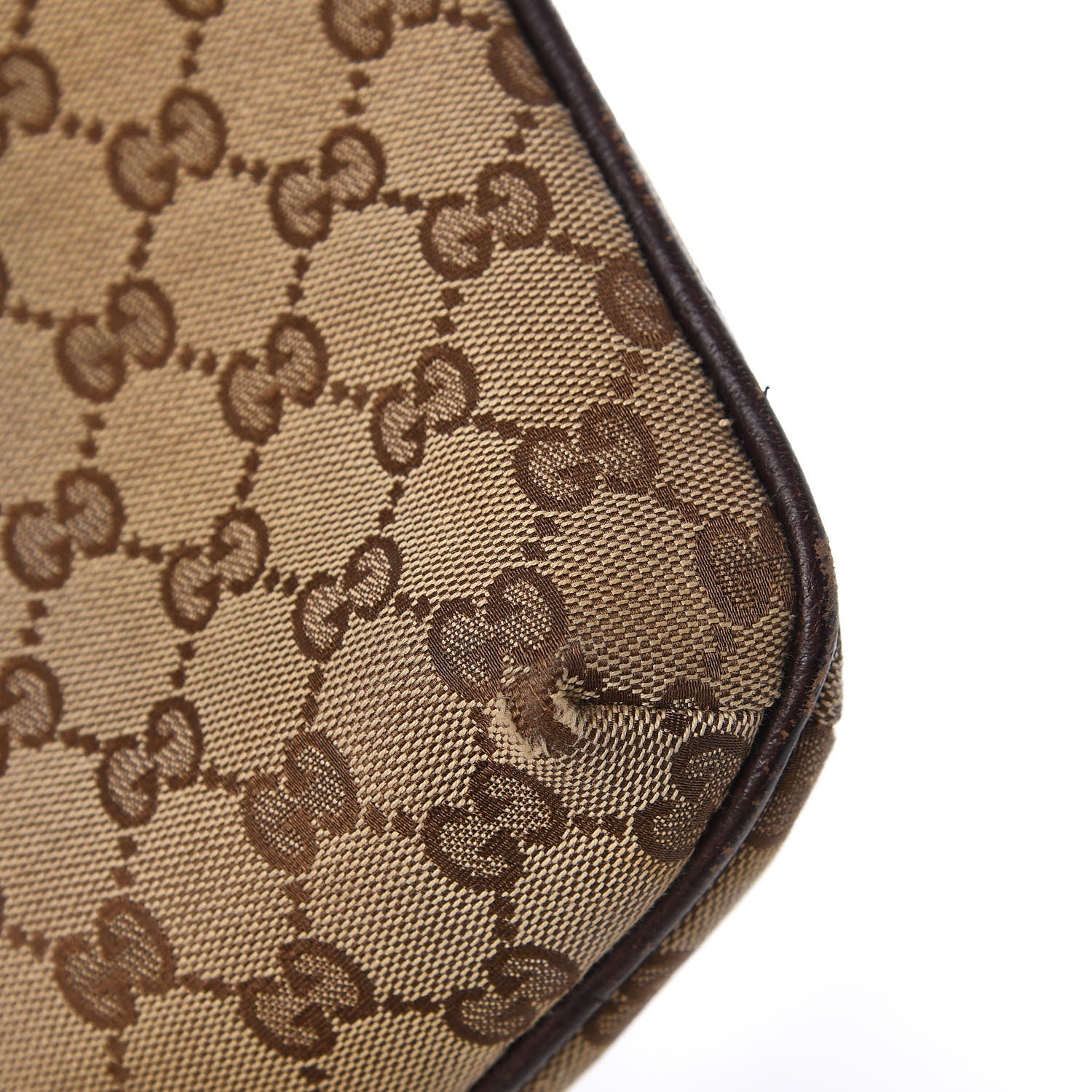 Gucci GG Plus Monogram Small Flat Messenger Bag Dark Brown 12 of 14