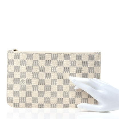 Louis Vuitton Damier Azur Neverfull MM GM Pochette 2 of 10
