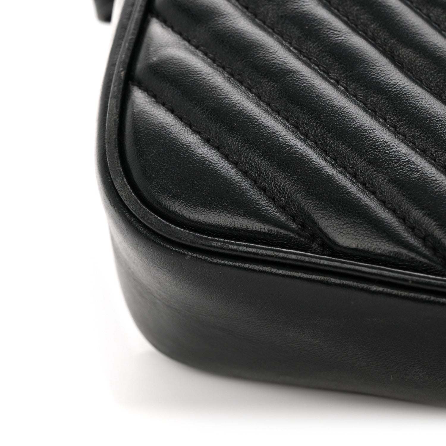 Saint Laurent Calfskin Matelasse Monogram Lou Camera Bag Black 15 of 15