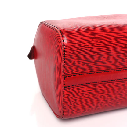 Louis Vuitton Epi Speedy 25 Castillan Red 7 of 10