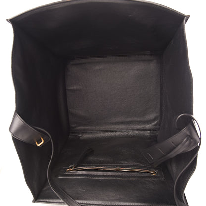 Celine Suede Medium Phantom Luggage Black 5 of 9