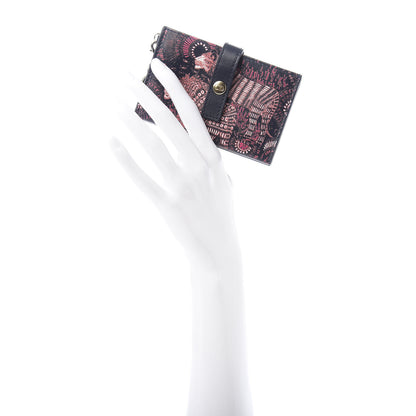 Christian Dior Calfskin Animals Lady Dior 5-Gusset Card Holder Fuchsia Multicolor 2 of 7