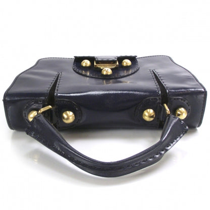 Fendi Textured Calfskin F3 Secret Code Satchel Blue 5 of 12