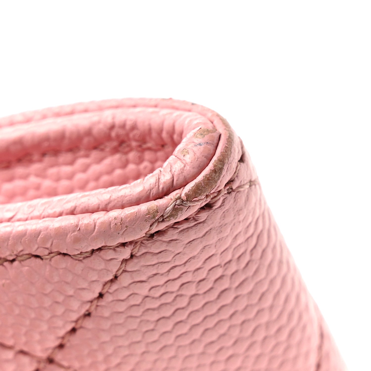 Chanel Caviar Quilted Flap Card Holder Wallet Light Pink 12 of 13