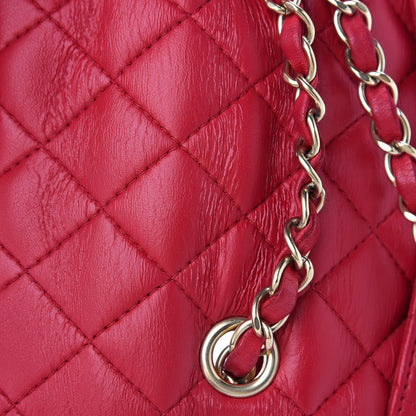 Chanel Lambskin Quilted Mini Mademoiselle Chic Flap Dark Pink 10 of 10