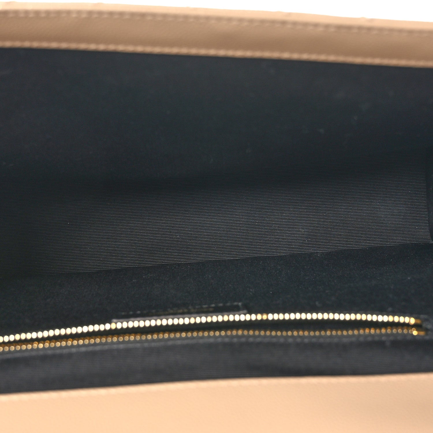 Saint Laurent Grain De Poudre Matelasse Chevron Large Monogram Satchel Dark Beige 5 of 9