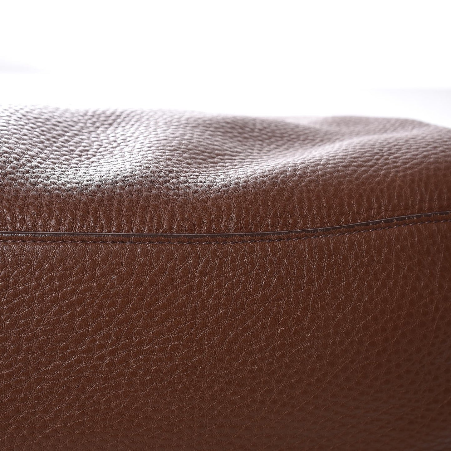 Vitello Daino Shopping Tote Bruciato