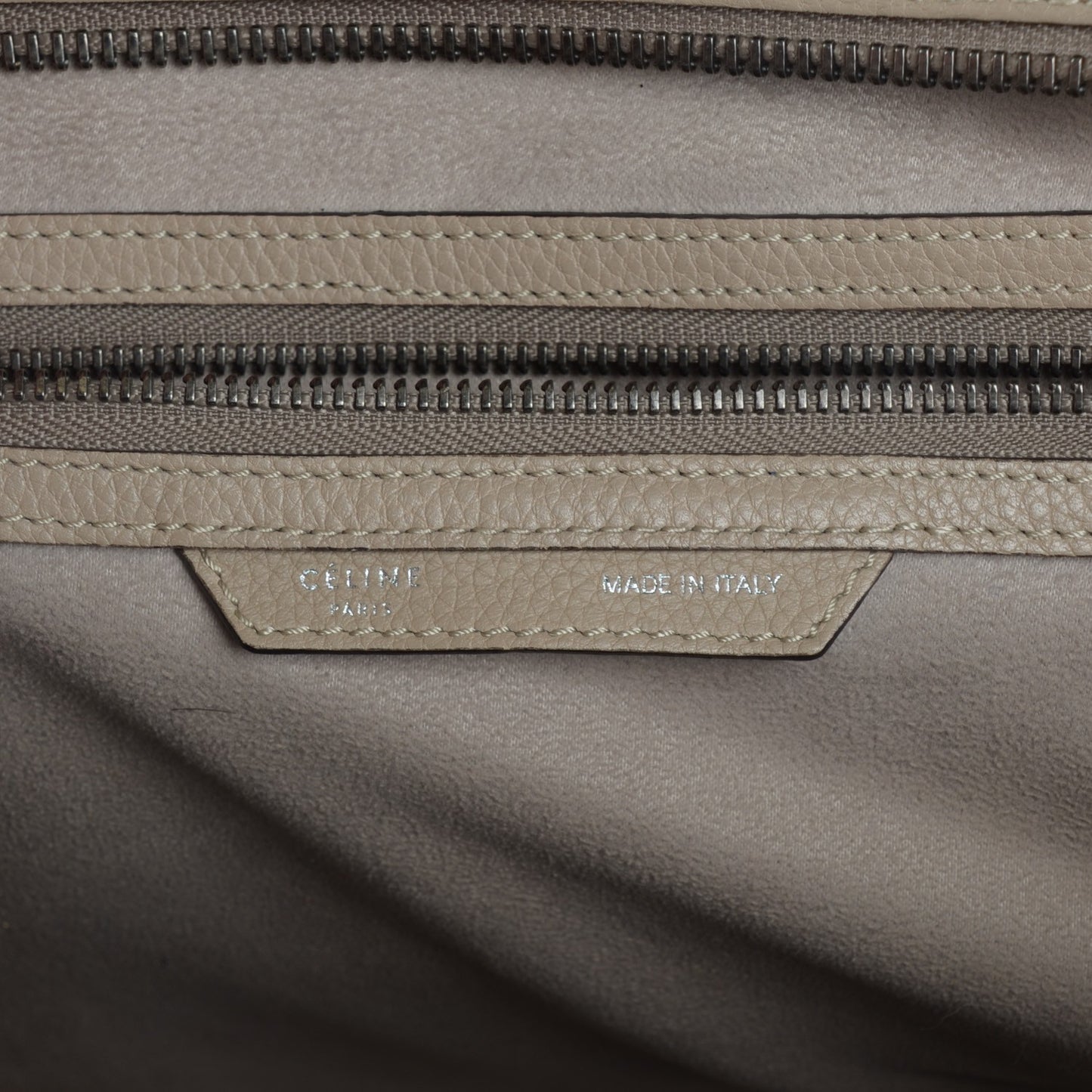 Drummed Calfskin Mini Luggage Dune