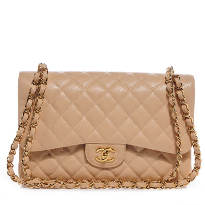 Chanel Caviar Jumbo Double Flap Beige Clair 1 of 8