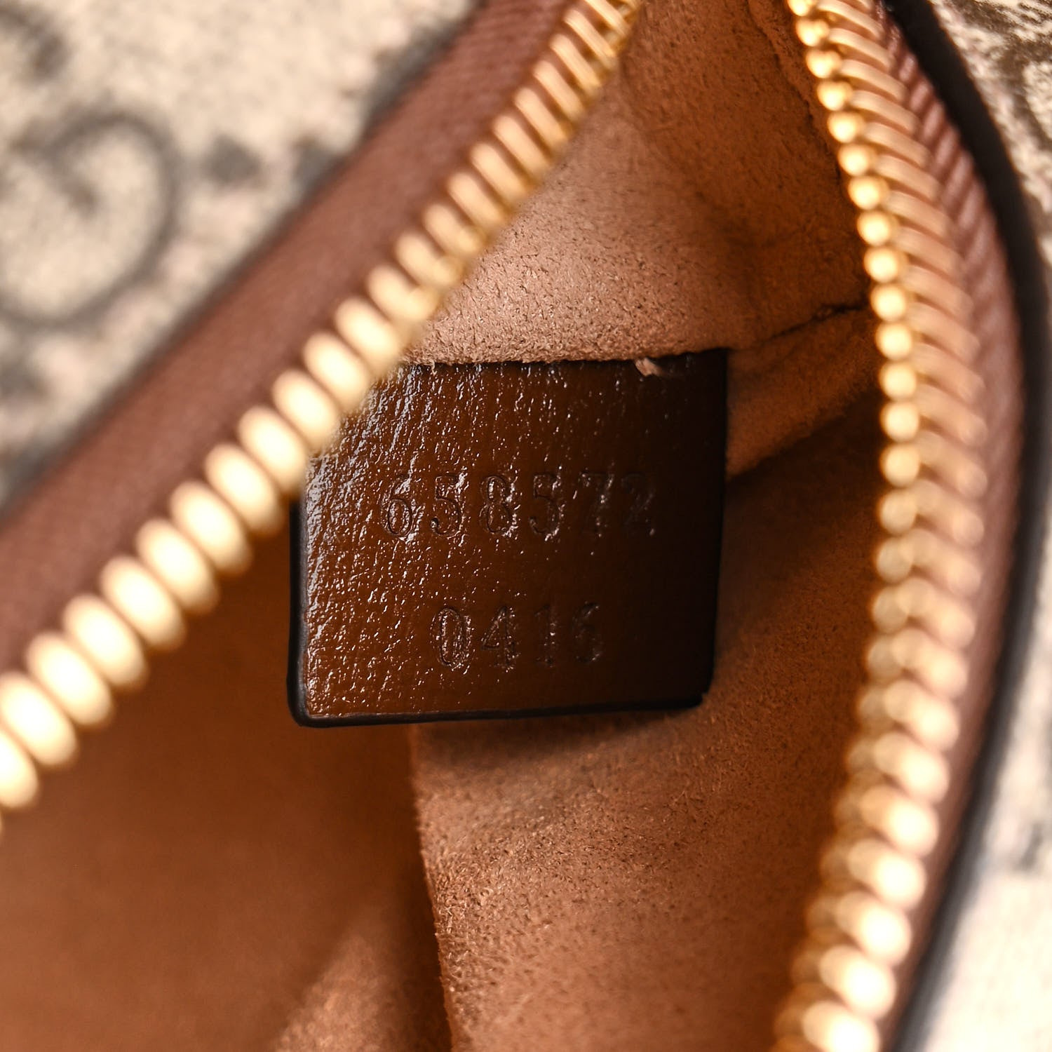 Gucci GG Supreme Monogram Azalea Calfskin Mini Retro Interlocking G Shoulder Bag Beige Ebony Brown Sugar 7 of 11