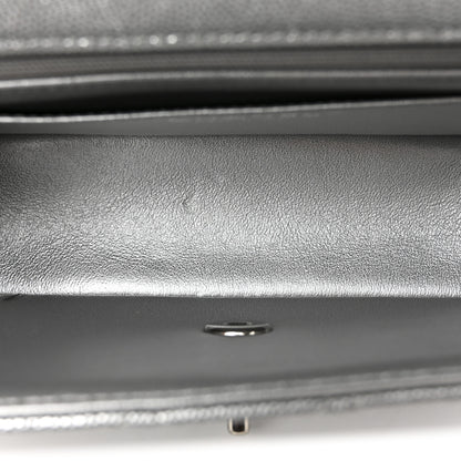 Chanel Metallic Caviar Quilted Mini Top Handle Rectangular Flap Silver 5 of 10