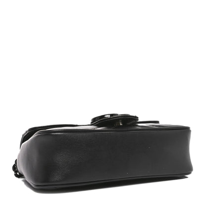 Gucci Calfskin Matelasse Monochrome GG Marmont Chain Belt Bag Black 4 of 10