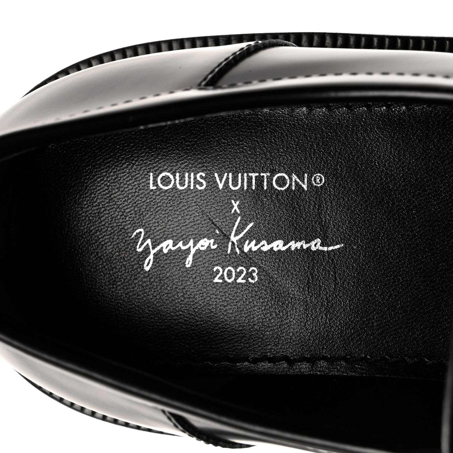 Louis Vuitton x Yayoi Kusama Academy Leather Loafers 39 Black 6 of 9