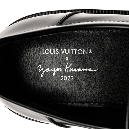 Louis Vuitton x Yayoi Kusama Academy Leather Loafers 39 Black 6 of 9