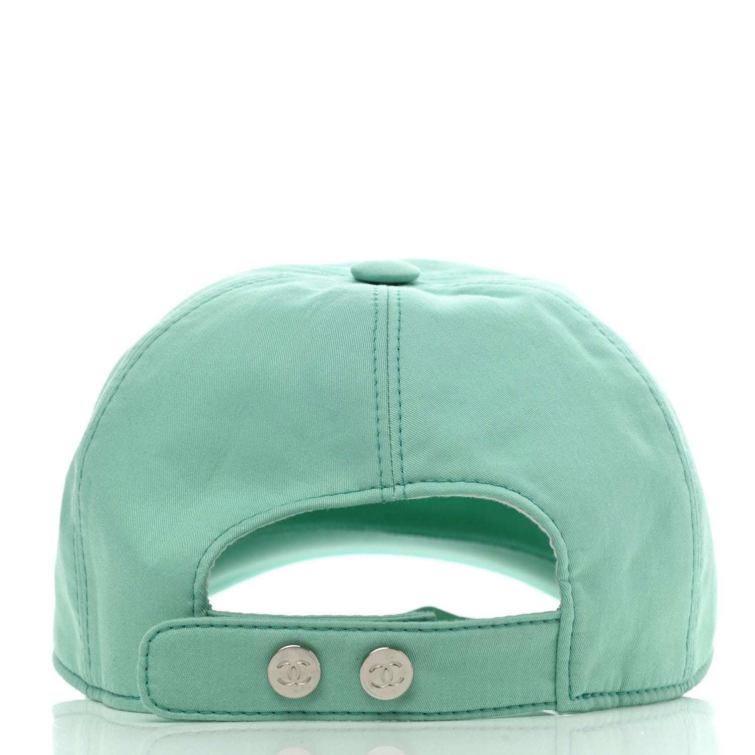 Chanel Cotton CC Cap Hat Turquoise Fuchsia 6 of 8
