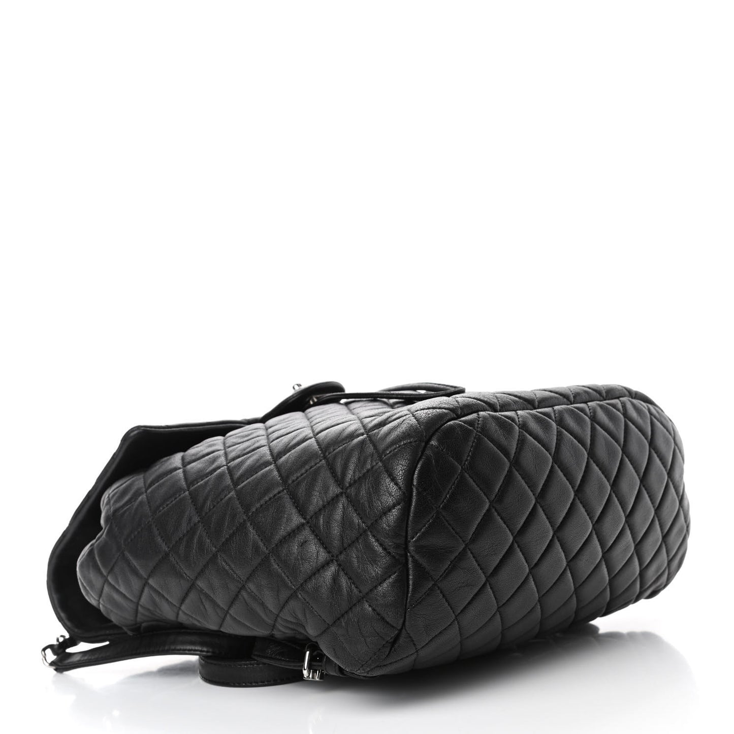 Calfskin Quilted Large Urban Spirit Backpack Black