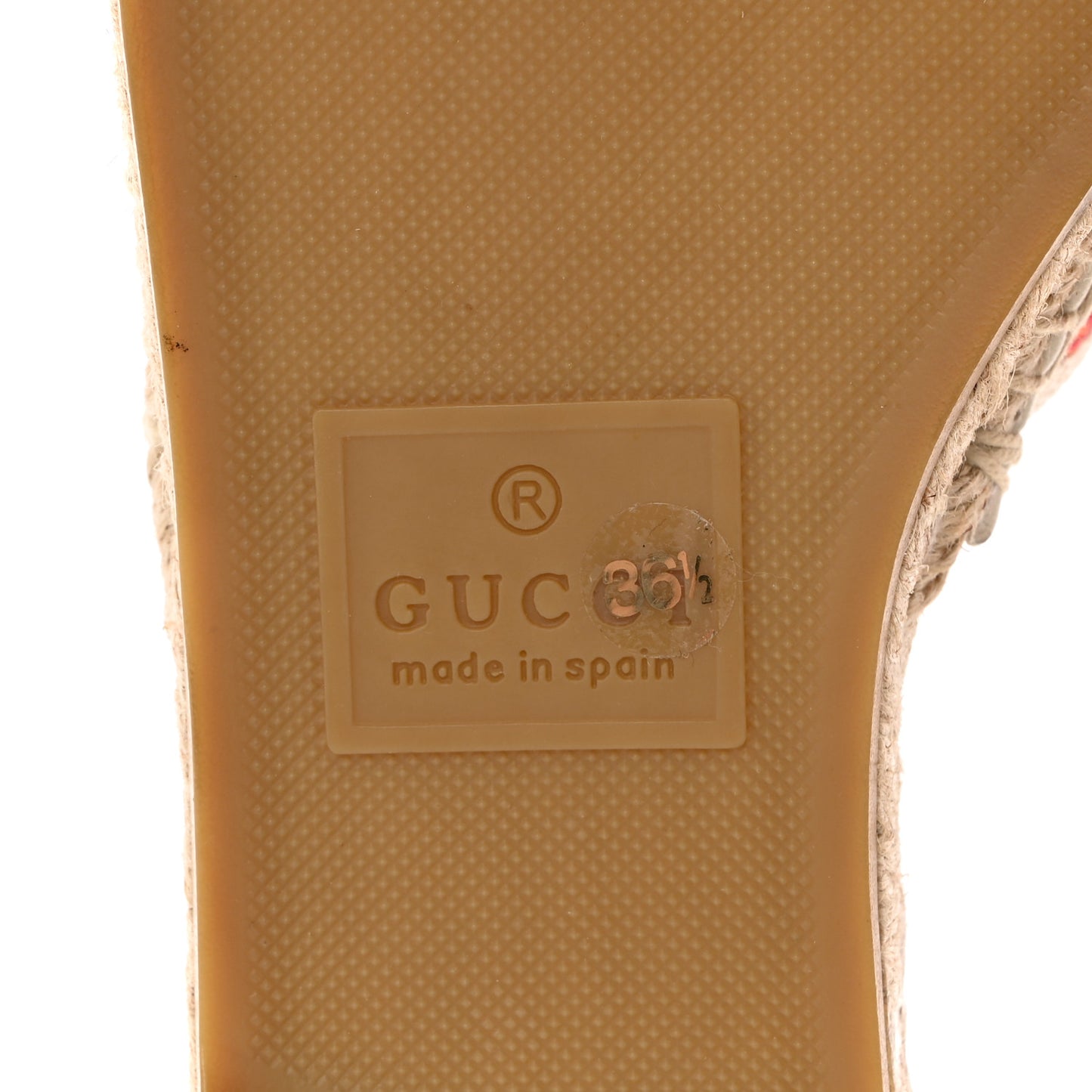 Linen Psychedelic Mini GG Espadrille Slide Sandals 36.5 Multicolor