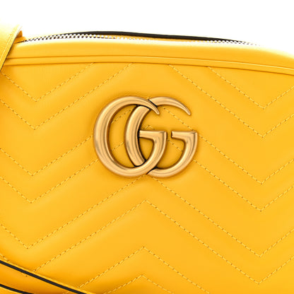 Gucci Calfskin Matelasse Small GG Marmont Chain Shoulder Bag Stone Topaz 8 of 11