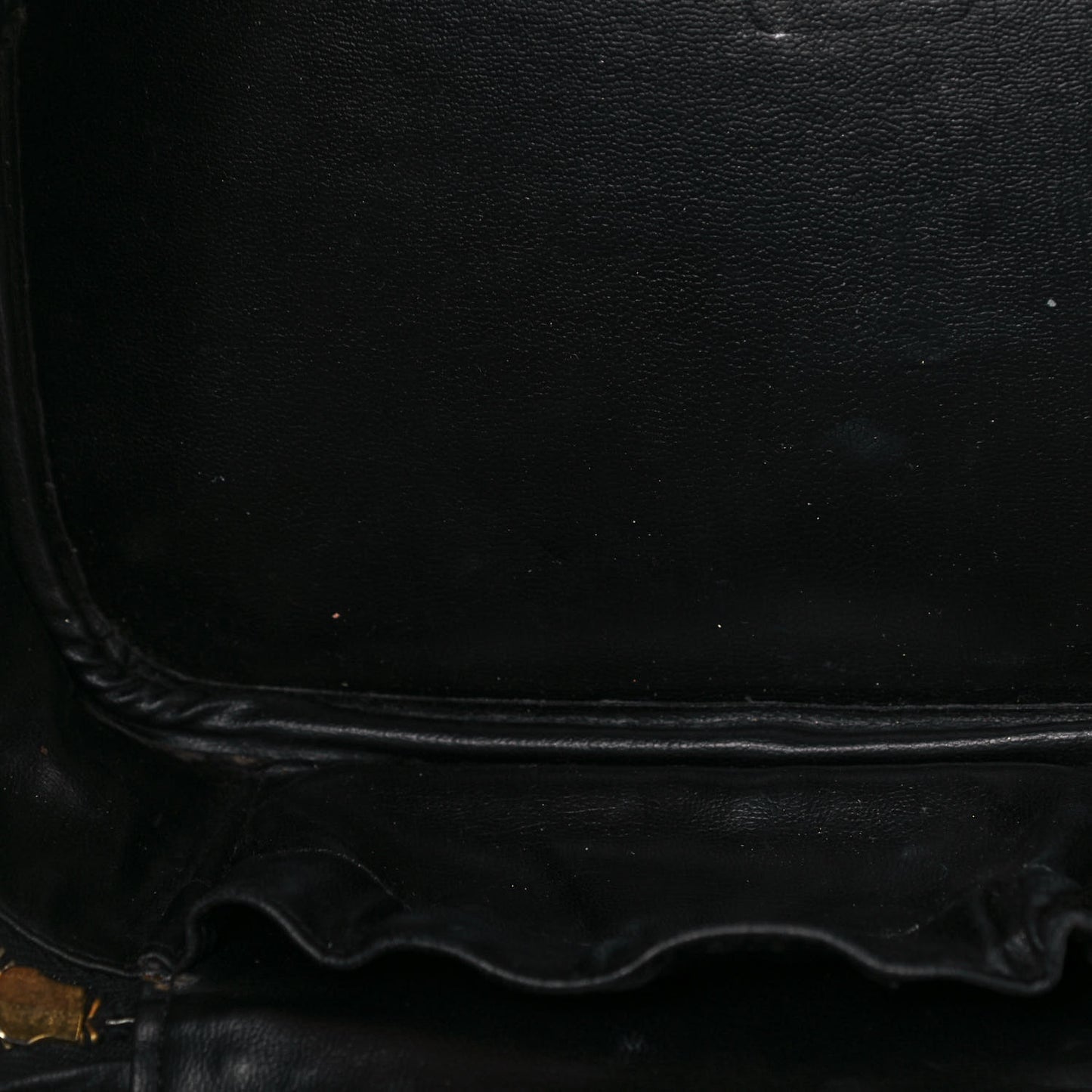 Lambskin Vanity Cosmetic Case Black