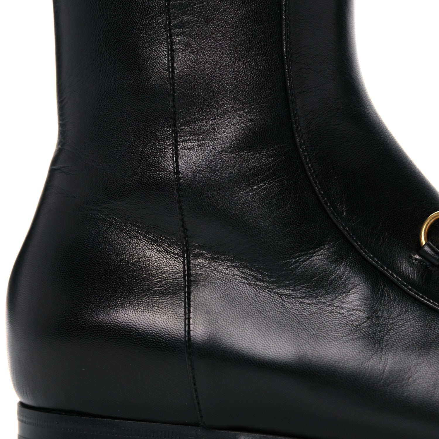 Gucci Malaga Kid Womens Jordaan Ankle Boots 40 Black 11 of 12