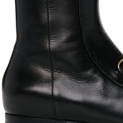 Gucci Malaga Kid Womens Jordaan Ankle Boots 40 Black 11 of 12