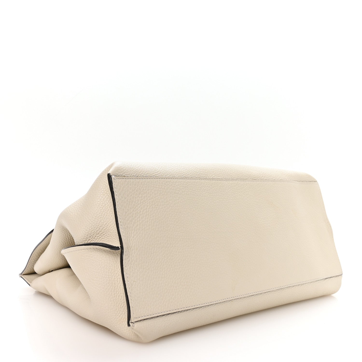 Gucci Cellarius Calfskin Large Bamboo Daily Top Handle Bag Mystic White 4 of 9