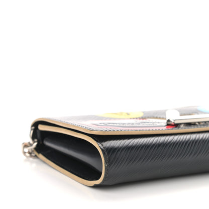 Louis Vuitton Epi World Tour Twist Chain Wallet Black 6 of 10