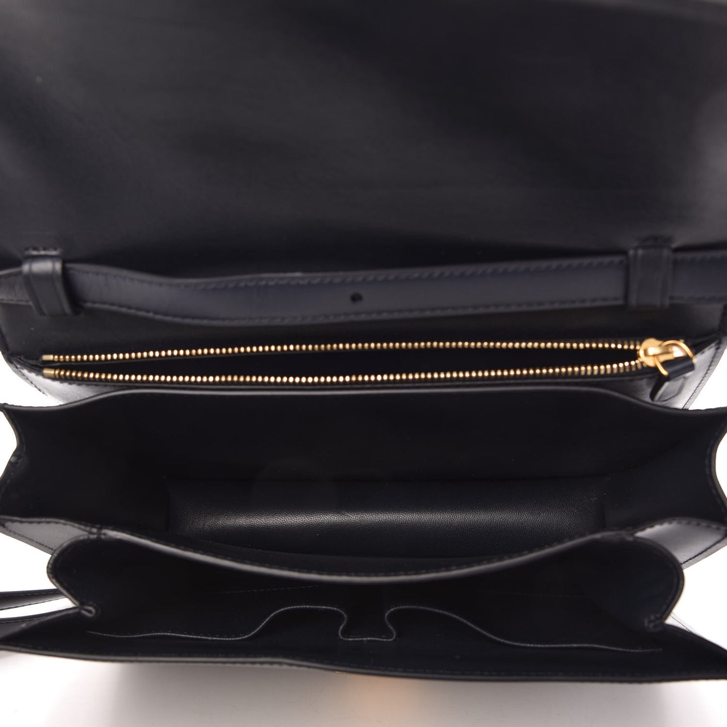 Box Calfskin Medium Classic Box Flap Bag Navy