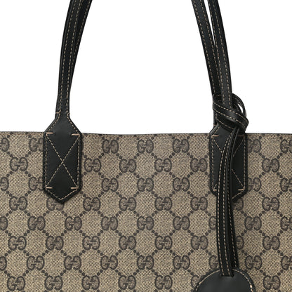 Gucci GG Supreme Monogram Small Reversible Tote Dark Brown 6 of 9