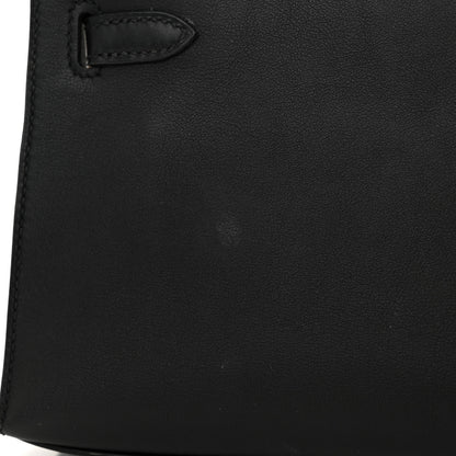 Hermes Swift Kelly Pochette Clutch Black 14 of 15