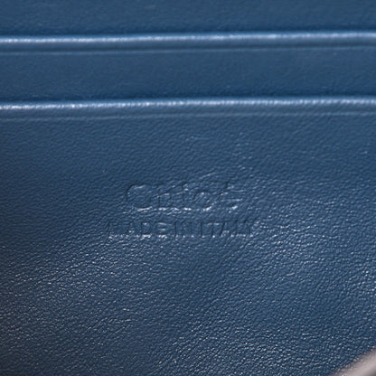 Chloe Suede Calfskin Mini Faye Shoulder Bag Majolica Blue 6 of 7