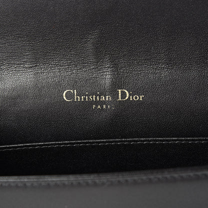 Christian Dior Lambskin Cannage Lady Dior Chain Wallet Black 6 of 11